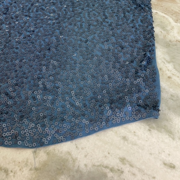 Blue sequence Express tank top NEW size small - Picture 4 of 7